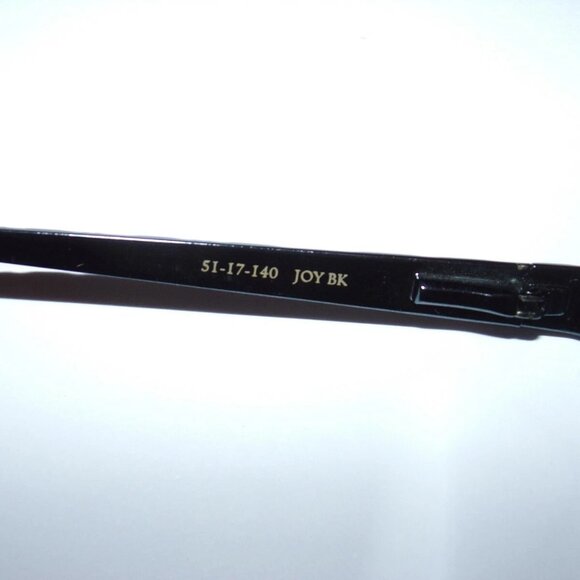 JOY Black Eyeglass Frames DANA BUCHMAN Size 51 NWOT - Picture 4 of 6